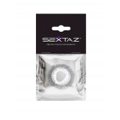 Эластичное эрекционное кольцо с длинными черными «ресничками» - Sextaz - в Новочеркасске купить с доставкой