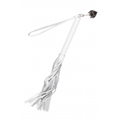 Белая кожаная плеть - 50 см. - Pecado - купить с доставкой в Новочеркасске