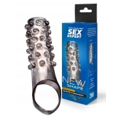 Дымчатая насадка на пенис с выпуклостями - 11 см. - Sex Expert - в Новочеркасске купить с доставкой