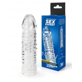 Прозрачная закрытая насадка на пенис - 17 см. - Sex Expert - в Новочеркасске купить с доставкой