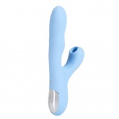 Голубой вибратор с ротацией и вакуумной стимуляцией BeYourLover Rosubi - BeYourLover