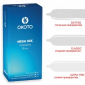 Презервативы OKOTO Mega Mix - 18 шт. - Sitabella - купить с доставкой в Новочеркасске