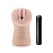 Телесный мастурбатор-вагина Ayumi с вибрацией - Blush Novelties - в Новочеркасске купить с доставкой