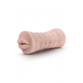Телесный мастурбатор-ротик Nicole Vibrating Masturbator - Blush Novelties - в Новочеркасске купить с доставкой