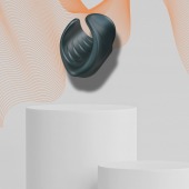 Серый сквозной мастурбатор с вибрацией Manwan Starter - Manwan - в Новочеркасске купить с доставкой