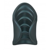 Серый сквозной мастурбатор с вибрацией Manwan Starter - Manwan - в Новочеркасске купить с доставкой