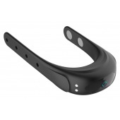 Черное эрекционное виброкольцо на ремешках - Boys of Toys - в Новочеркасске купить с доставкой