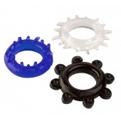 Набор из 3 эрекционных колец разного цвета и рельефа - Boys of Toys - в Новочеркасске купить с доставкой