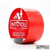 Красный скотч для фиксации Non-Sticky Bondage Tape - 15 м. - Intoyou - купить с доставкой в Новочеркасске