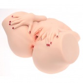 Телесный мастурбатор-полуторс Barbie - Naked Factory - в Новочеркасске купить с доставкой