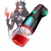 Интерактивный мастурбатор Raven с вакуумом, вибрацией и подсветкой - Shots Media BV - в Новочеркасске купить с доставкой