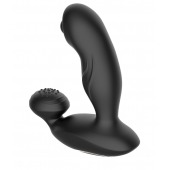 Черный вибромассажер простаты с вращающимся шариком - Secwell - в Новочеркасске купить с доставкой