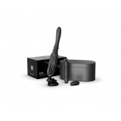 Черная секс-машина с функцией нагрева, насадками и присоской Sesh - Zalo - купить с доставкой в Новочеркасске