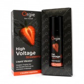 Жидкий вибратор Orgie High Voltage Strawberry - 15 мл. - ORGIE - купить с доставкой в Новочеркасске