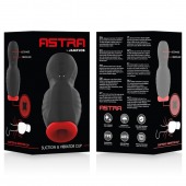 Черно-красный мастурбатор с вибрацией и всасыванием - JAMYJOB - в Новочеркасске купить с доставкой