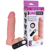 Фаллическая насадка Харнесс UNICOCK 8  с вибрацией - 20 см. - LOVETOY (А-Полимер) - купить с доставкой в Новочеркасске