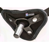 Страпон с 2 насадками и вибрацией UniStrap - 20 и 18 см. - LOVETOY (А-Полимер) - купить с доставкой в Новочеркасске