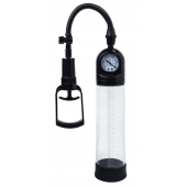 Чёрная вакуумная помпа A-toys с манометром и прозрачной колбой - A-toys - в Новочеркасске купить с доставкой