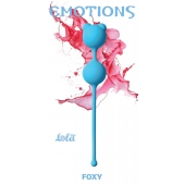 Голубые вагинальные шарики Emotions Foxy - Lola Games