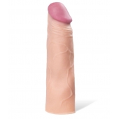 Реалистичная насадка с ярко выраженной головкой - 16,5 см. - A-toys - в Новочеркасске купить с доставкой