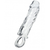 Прозрачная насадка с петлёй для фиксации - 14 см. - ToyFa - в Новочеркасске купить с доставкой