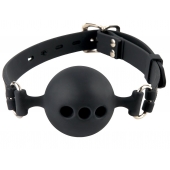 Силиконовый кляп-шар с отверстиями для дыхания Silicone Breathable Ball Gag Small - Pipedream - купить с доставкой в Новочеркасске