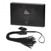 Чёрная плётка Lilly Whip Bijoux - Bijoux Indiscrets - купить с доставкой в Новочеркасске