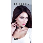 Чёрный чокер-кляп Iman Black - Rebelts - купить с доставкой в Новочеркасске