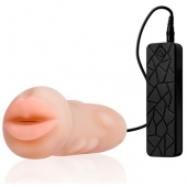 Мастурбатор-ротик с вибрацией REALSTUFF VIBRATING MASTURBATOR MOUTH - Dream Toys - в Новочеркасске купить с доставкой