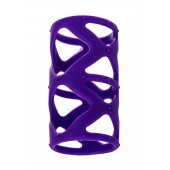 Фиолетовая насадка-сетка на пенис - 7,5 см. - A-toys - в Новочеркасске купить с доставкой