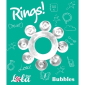 Прозрачное эрекционное кольцо Rings Bubbles - Lola Games - в Новочеркасске купить с доставкой