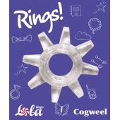 Прозрачное эрекционное кольцо Rings Cogweel - Lola Games - в Новочеркасске купить с доставкой