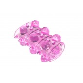 Розовая насадка на пенис Rings Armour - Lola Games - в Новочеркасске купить с доставкой