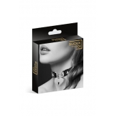 Черный чокер с замком в форме сердца - Bijoux Pour Toi - купить с доставкой в Новочеркасске