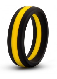 Черно-желтое силиконовое эрекционное кольцо Silicone Go Pro Cock Ring - Blush Novelties - в Новочеркасске купить с доставкой