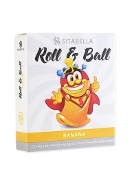 Стимулирующий презерватив-насадка Roll   Ball Banana - Sitabella - купить с доставкой в Новочеркасске