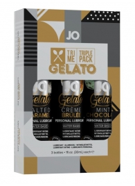 Подарочный набор вкусовых лубрикантов Tri-Me Triple Pack Gelato - System JO - купить с доставкой в Новочеркасске