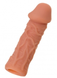 Телесная реалистичная насадка KOKOS Extreme Sleeve 05 с дополнительной стимуляцией - 12,7 см. - KOKOS - в Новочеркасске купить с доставкой