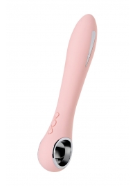 Розовый силиконовый вибратор с электростимуляцией GALVANI VIBE - 21 см. - ToyFa - купить с доставкой в Новочеркасске