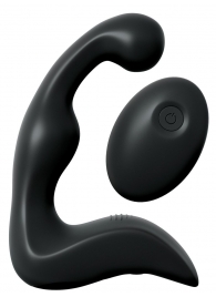 Черный вибромассажер простаты с пультом ДУ Control P-Spot Pro - Pipedream - в Новочеркасске купить с доставкой
