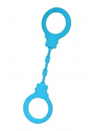 Голубые силиконовые наручники A-Toys без ключа - A-toys - купить с доставкой в Новочеркасске