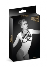 Черная упряжь на грудь Clara - Bijoux Pour Toi - купить с доставкой в Новочеркасске