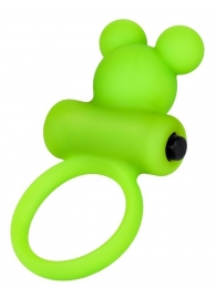 Зеленое виброкольцо на пенис A-Toys - A-toys - в Новочеркасске купить с доставкой
