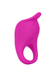 Ярко-розовое эрекционное виброкольцо Silicone Rechargeable Teasing Enhancer - California Exotic Novelties - в Новочеркасске купить с доставкой