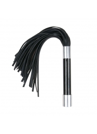 Черная плеть Easytoys Flogger With Metal Grip - 38 см. - Easy toys - купить с доставкой в Новочеркасске