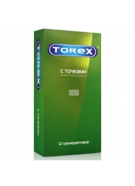 Текстурированные презервативы Torex  С точками  - 12 шт. - Torex - купить с доставкой в Новочеркасске