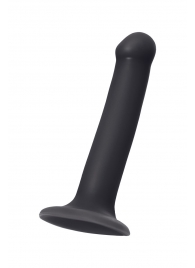 Черный фаллос на присоске Silicone Bendable Dildo M - 18 см. - Strap-on-me - купить с доставкой в Новочеркасске