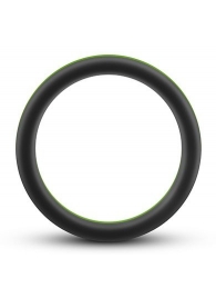 Черно-зеленое эрекционное кольцо Silicone Go Pro Cock Ring - Blush Novelties - в Новочеркасске купить с доставкой