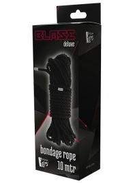 Черная веревка для бондажа BONDAGE ROPE - 10 м. - Dream Toys - купить с доставкой в Новочеркасске