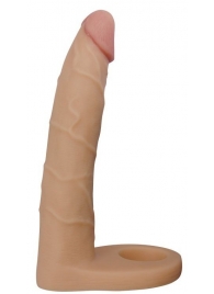 Телесная насадка-фаллоимитатор для двойного проникновения - 17 см. - Lovetoy - купить с доставкой в Новочеркасске